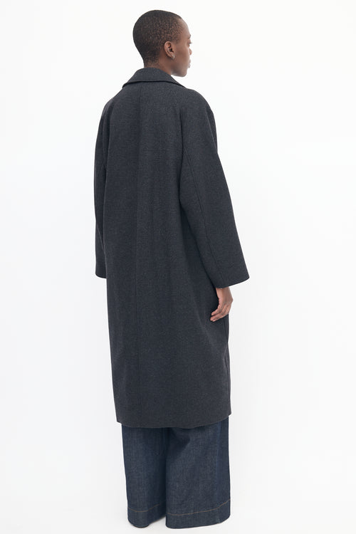 Teurn Dark Grey Double Breasted Coat