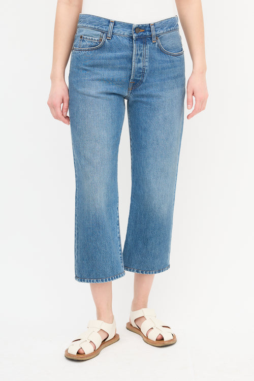 The Row Medium Wash Straight Leg Jeans