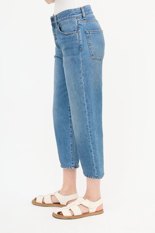  The Row Medium Wash Straight Leg Jeans