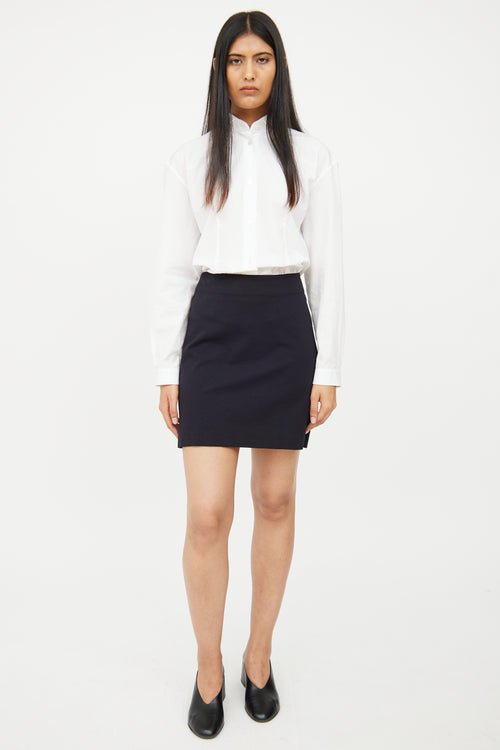 The Row Black Zip Skirt