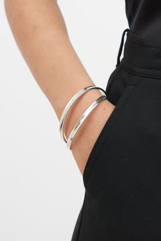 Sterling Silver Interlocking Bangles