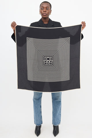 Toteme Silk Monogram Scarf