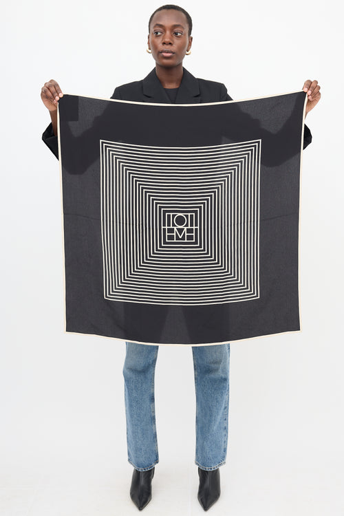 Toteme Silk Monogram Scarf