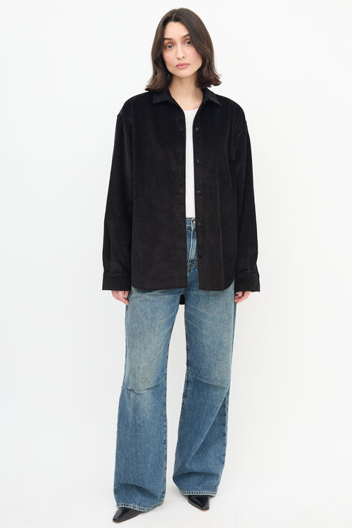 Toteme Black Corduroy Shirt