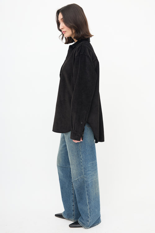 Toteme Black Corduroy Shirt