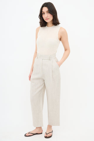 Toteme Wool Deep Pleat Trouser