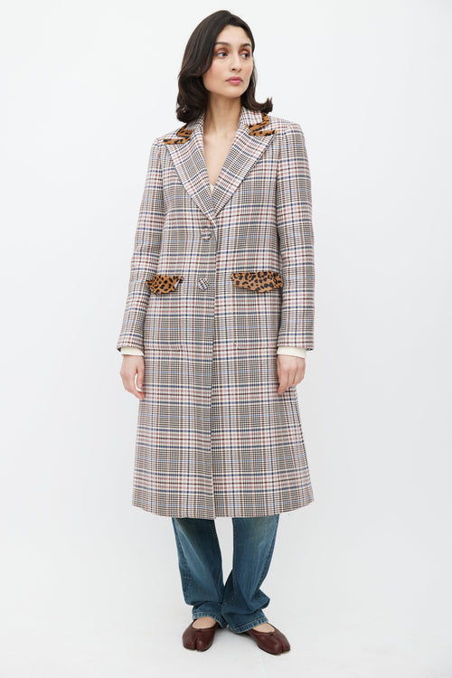 Tanya Taylor Pink 
Multicolour Printed Coat