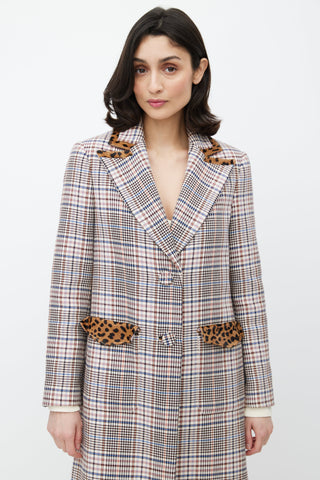 Tanya Taylor Pink 
Multicolour Printed Coat