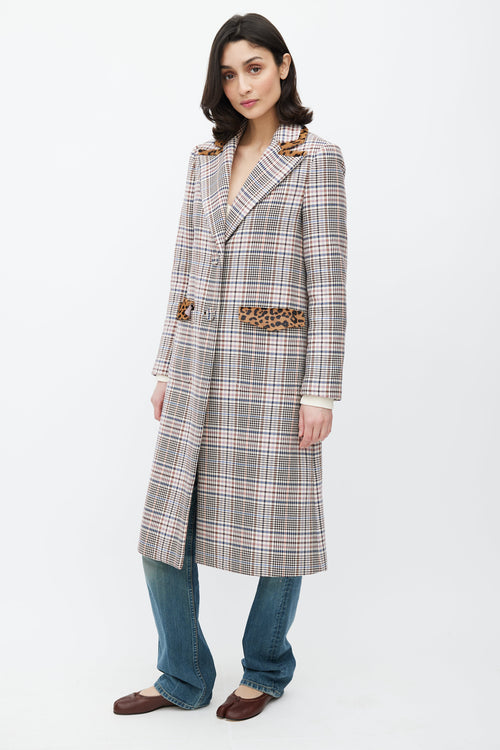 Tanya Taylor Pink 
Multicolour Printed Coat