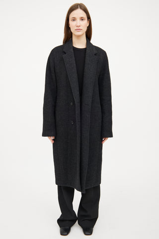 T by Alexander Wang Dark Grey Wool Coat