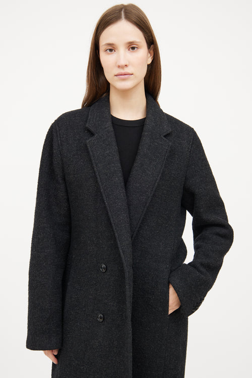 T by Alexander Wang Dark Grey Wool Coat