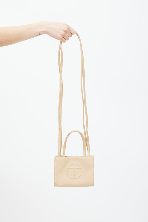 Telfar Beige Small Shopping Bag