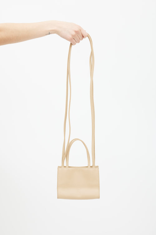 Telfar Beige Small Shopping Bag