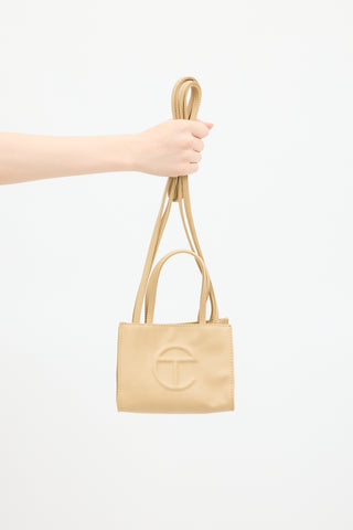 Telfar Beige Small Shopping Bag