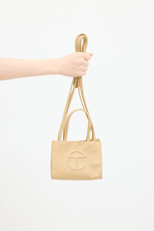 Telfar Beige Small Shopping Bag