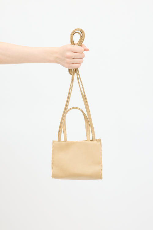 Telfar Beige Small Shopping Bag