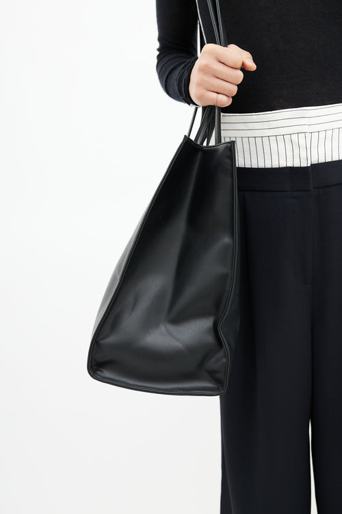 Telfar Black Large Shopping Bag