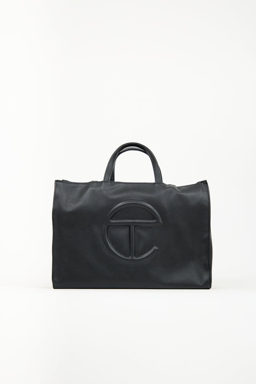 Telfar Black Medium Shopping Bag