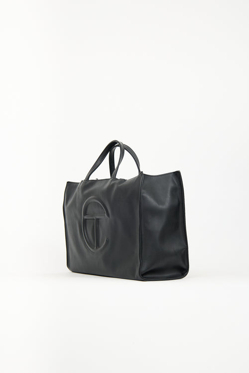 Telfar Black Medium Shopping Bag