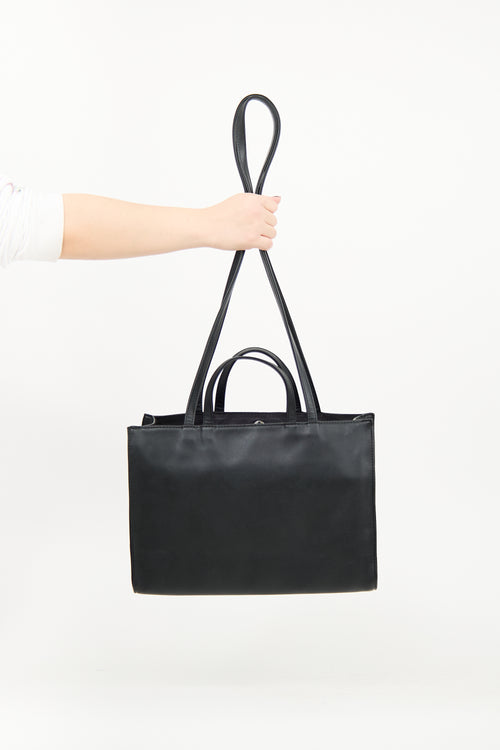 Telfar Black Medium Shopping Bag