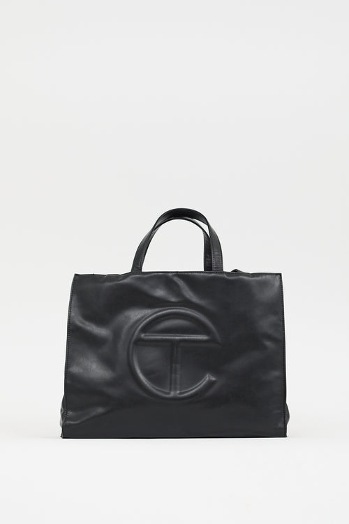 Telfar Black Medium Shopping Bag