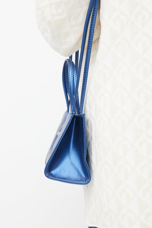 Telfar Blue Cobalt Small Shopping Bag