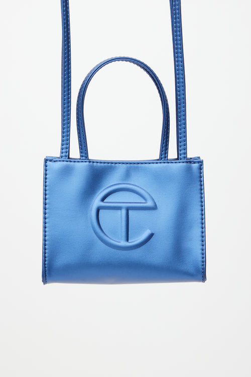 Telfar Blue Cobalt Small Shopping Bag