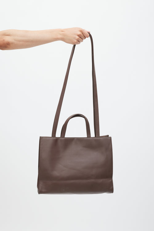 Telfar Brown Medium Shopping Tote