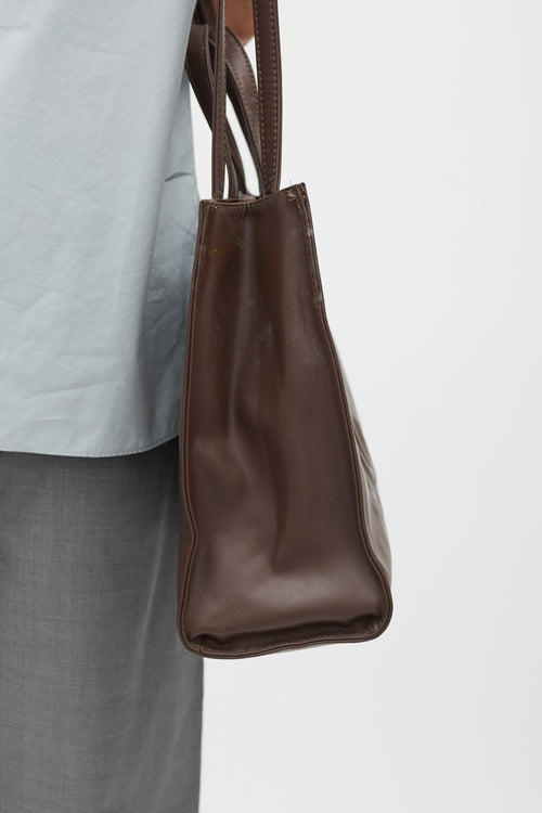 Telfar Brown Medium Shopping Tote