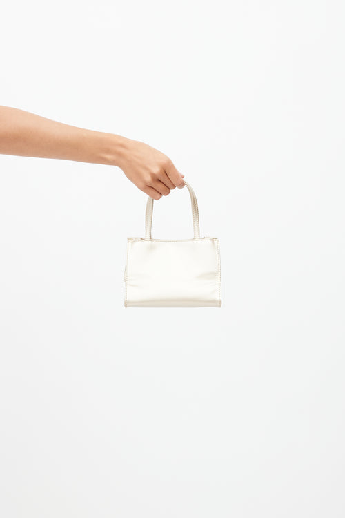 Telfar Gold Mini Shopping Bag