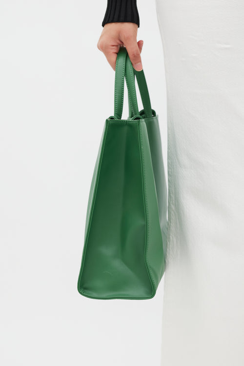 Telfar Green Medium Shopping Tote