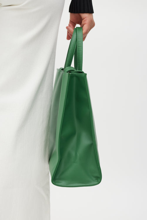 Telfar Green Medium Shopping Tote