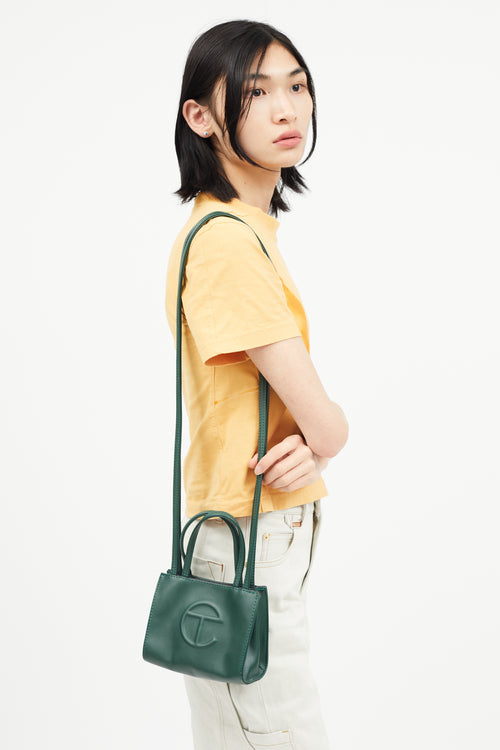 Telfar Green Mini Shopping Bag