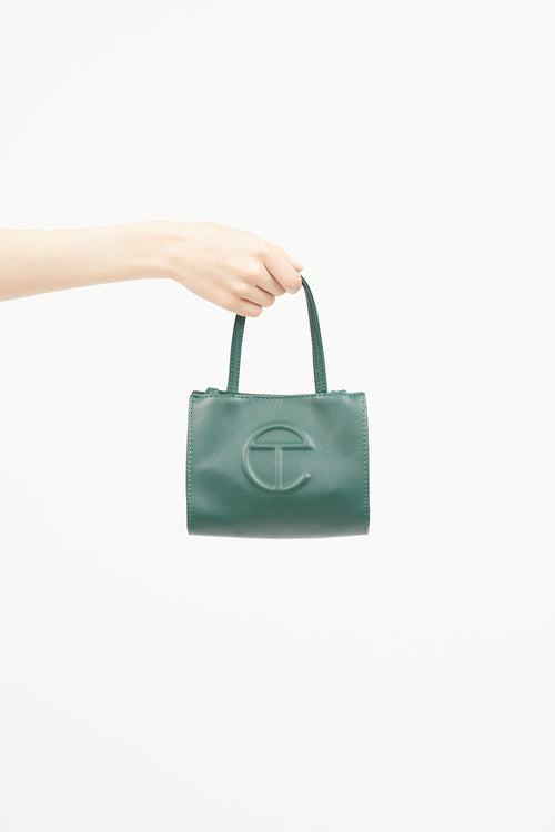 Telfar Green Mini Shopping Bag