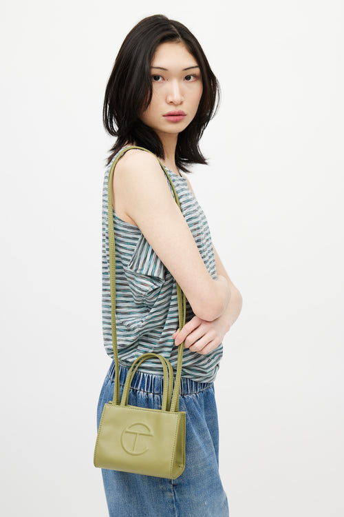 Telfar Green Small Shopping Bag