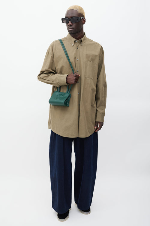 Telfar Green Small Shopping Bag