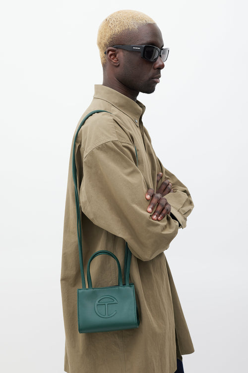 Telfar Green Small Shopping Bag