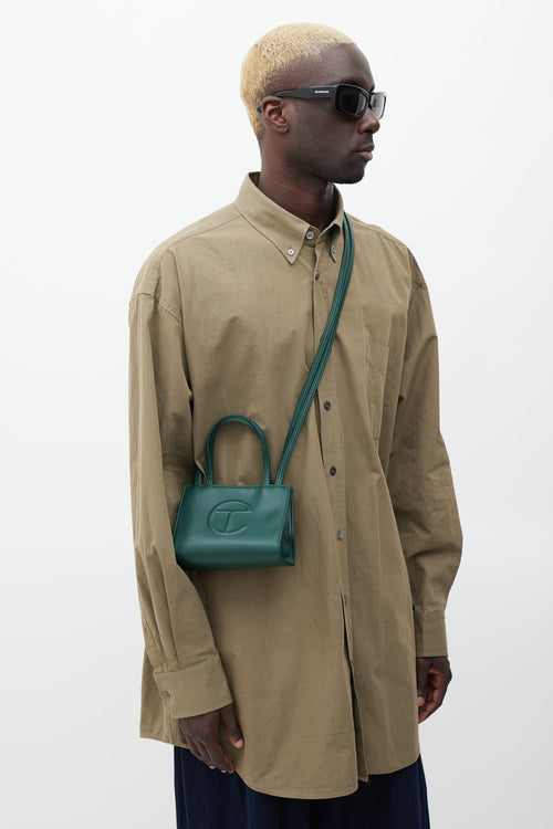 Telfar Green Small Shopping Bag