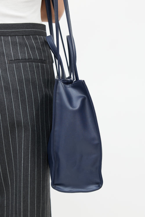 Telfar Navy Medium Shopping Bag