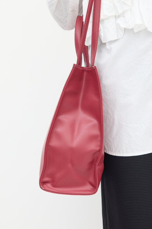 Telfar Burgundy Medium Shopping Bag