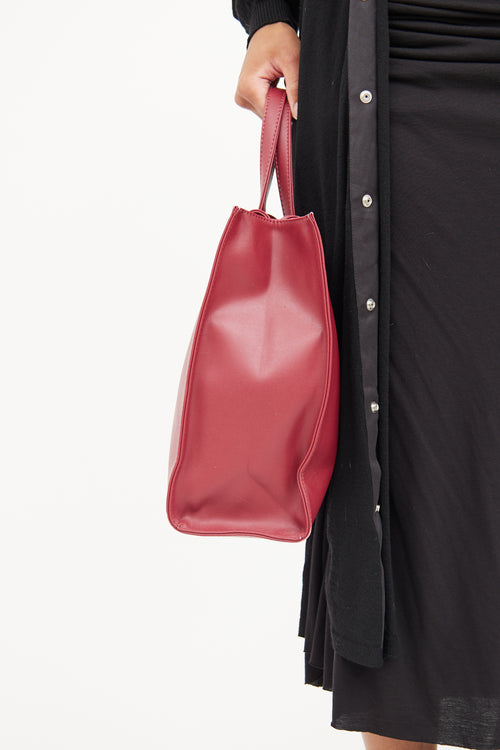 Telfar Oxblood Medium Shopping Bag