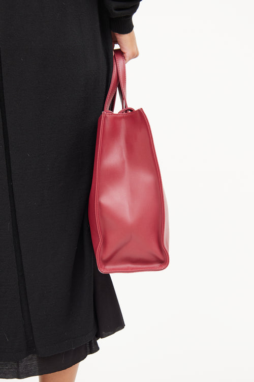 Telfar Oxblood Medium Shopping Bag