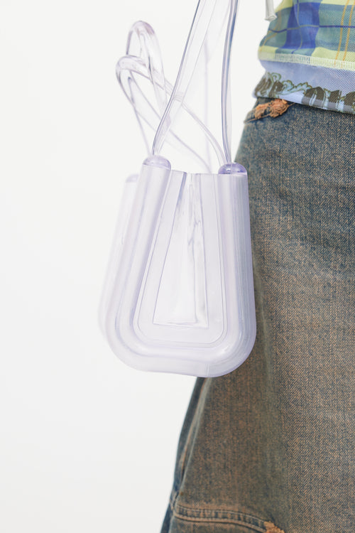 Telfar X Melissa Clear Jelly Shopper Bag