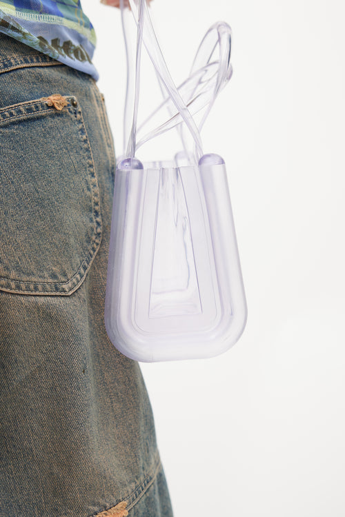 Telfar X Melissa Clear Jelly Shopper Bag