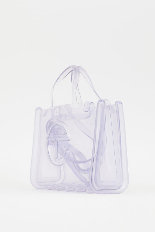 Telfar X Melissa Clear Medium Jelly Shopper Bag