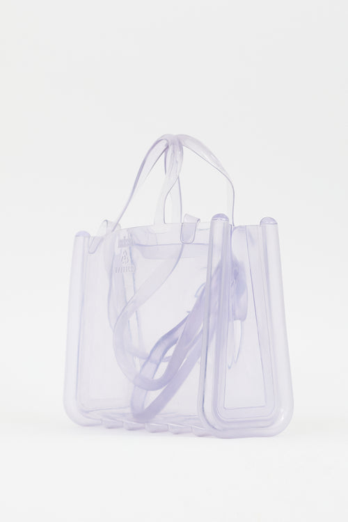 Telfar X Melissa Clear Medium Jelly Shopper Bag