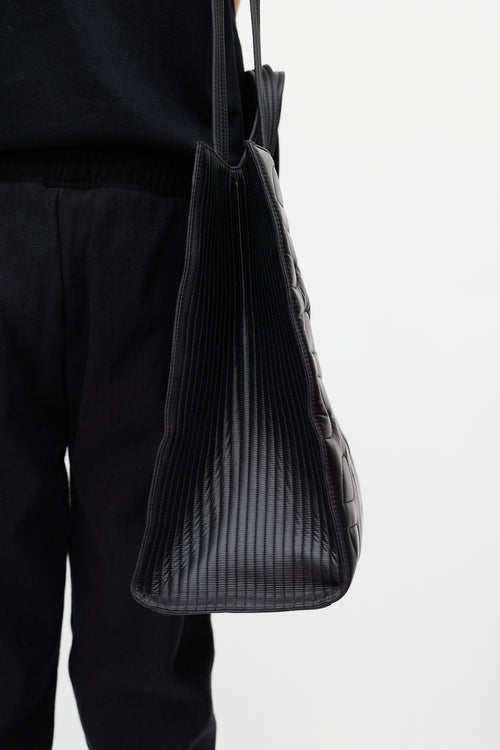 Telfar X Moose Knuckles Black Quilted Logo Tote