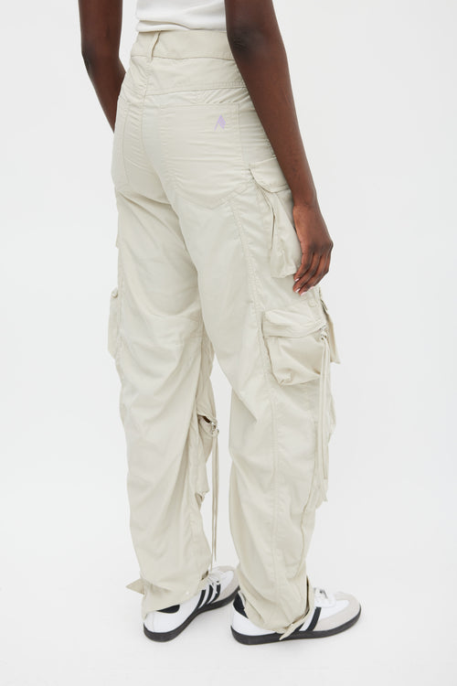 The Attico Beige Fern Cargo Pant