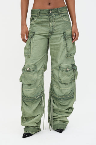 The Attico Washed Fern Cargo Pant