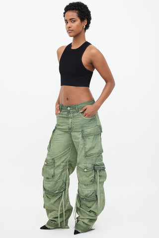 The Attico Washed Fern Cargo Pant